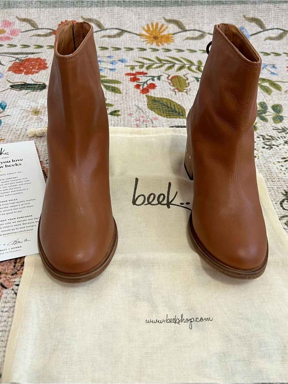 New Anthropologie Beek Pheasant Leather Boots - Picture 5 of 16
